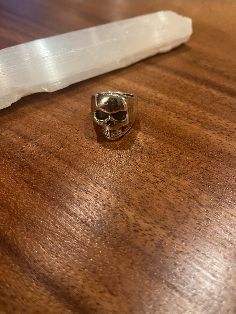 King Baby Studio Polished Silver Skull Ring